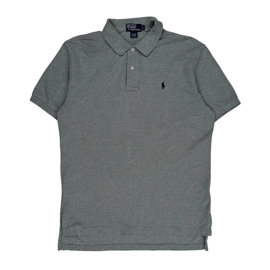 Polo By Ralph Lauren Polo Shirt - Large Grey Cotton