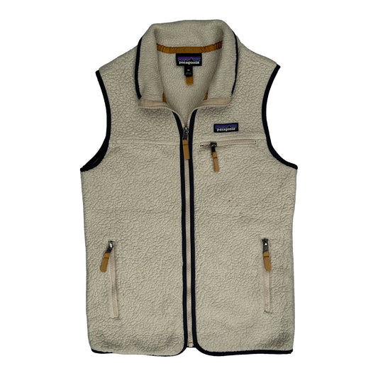 Patagonia  Fleece  Gilet - XS Cream Polyester