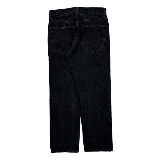 505 Levis Jeans - 30W 28L Black Cotton
