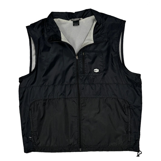 Vintage Nike Windbreaker - XL Black Polyester