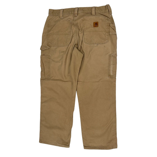 Vintage Carhartt Carpenter Trousers - 34W 30L Khaki Cotton
