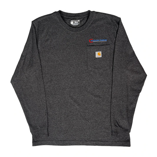 Vintage Carhartt Long Sleeve T-Shirt - Medium Grey Cotton