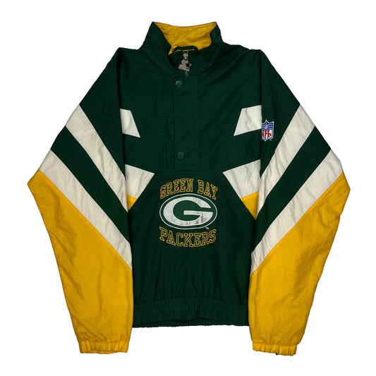 Green Bay Packers Starter Football Windbreaker - Large Green Nylon