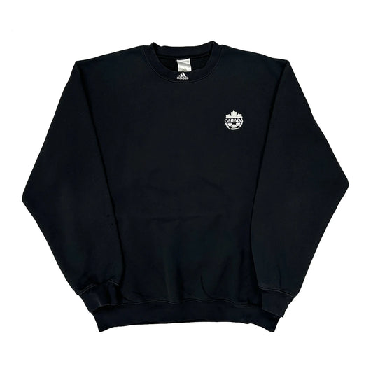 Adidas Sweatshirt - Medium Black Polyester