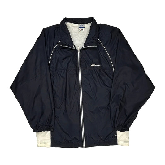 Vintage Reebok Windbreaker - 2XL Black Polyester
