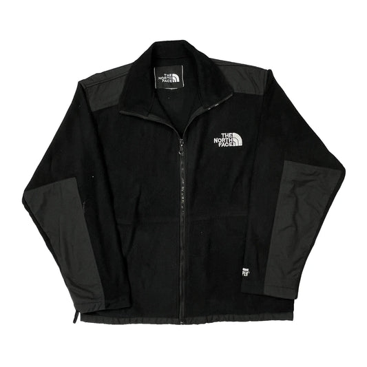 Vintage The North Face Fleece Jacket - Large Black Polyester