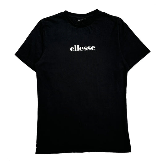Ellesse Graphic T-Shirt - Small Black Cotton