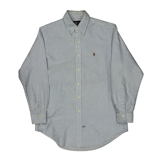 Ralph Lauren Striped Shirt - Medium Blue Cotton