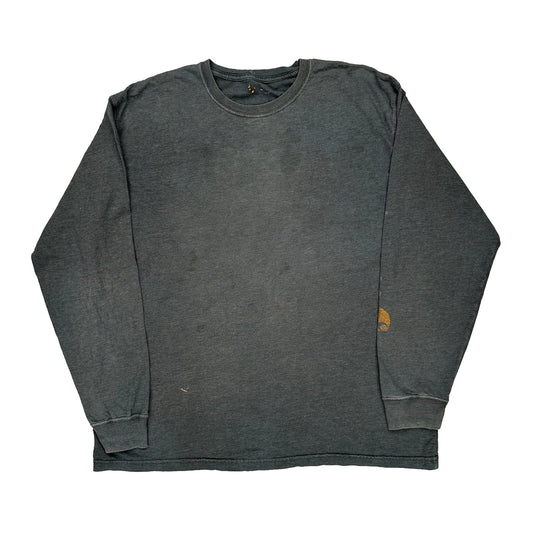Deer Graphic Carhartt Long Sleeve T-Shirt - XL Grey Cotton