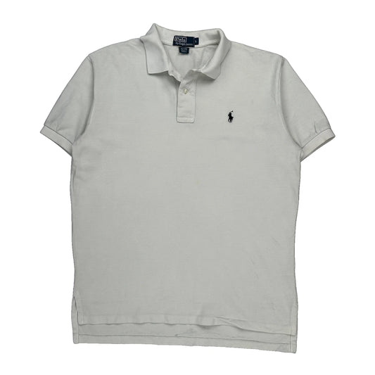 Polo By Ralph Lauren Polo Shirt - Large White Cotton