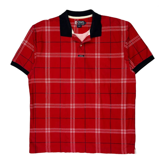 Chaps Ralph Lauren Polo Shirt - XL Red Cotton