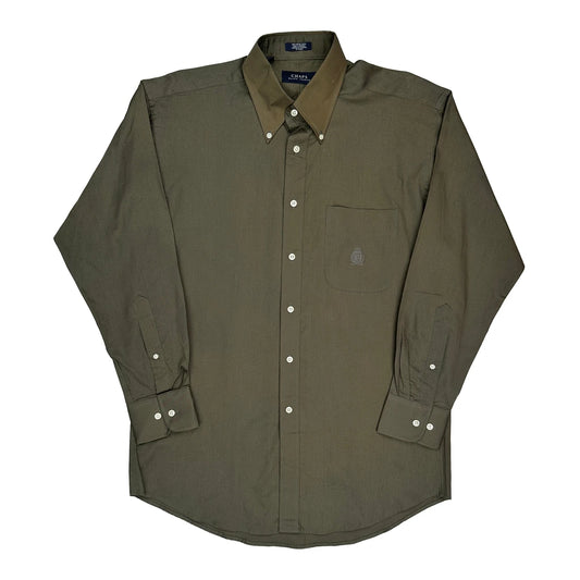 Chaps Ralph Lauren Shirt - Medium Green Cotton