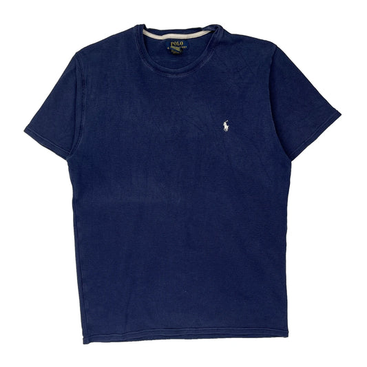 Polo By Ralph Lauren Fitted T-Shirt - Large Navy Cotton