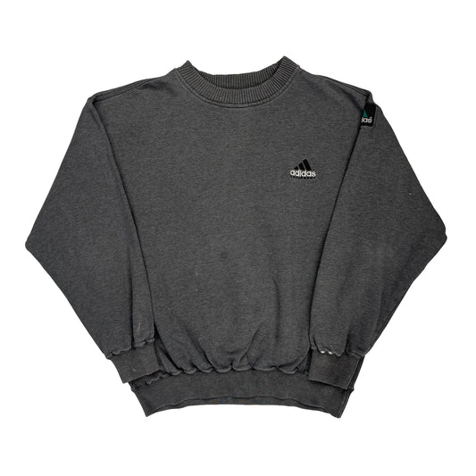 Adidas Equipment Sweatshirt - Large Grey Cotton Blend