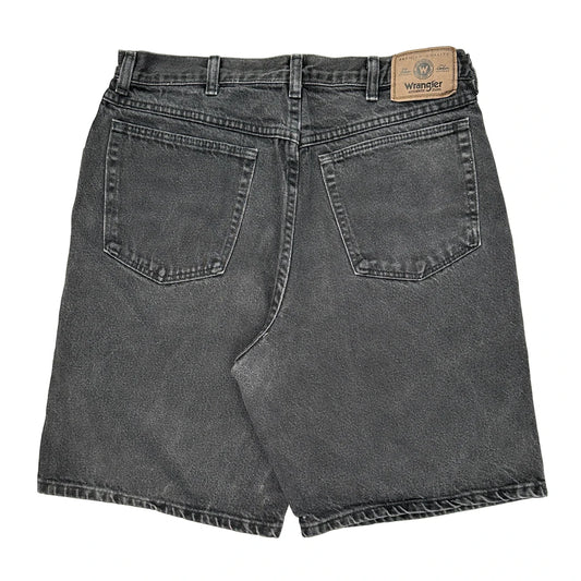 Wrangler Denim Shorts - 32W 9L Grey Cotton