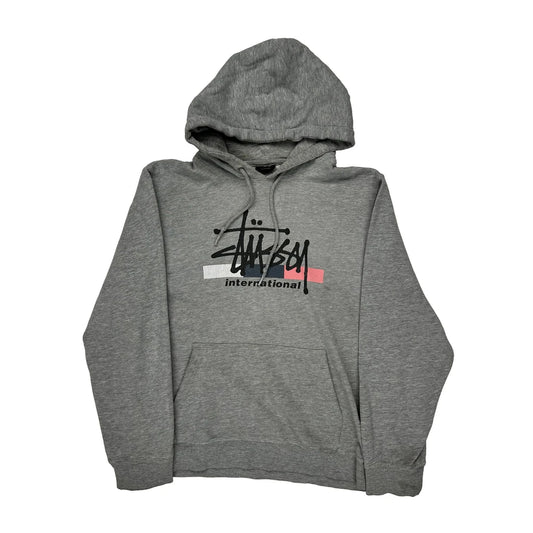 Stussy Hoodie - Medium Grey Cotton