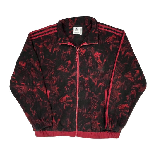 Adidas Track Jacket - Large Black Polyester