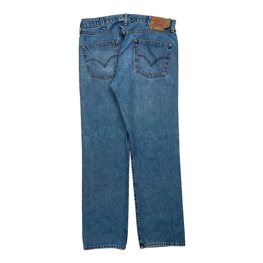 501 Levis Jeans - 36W 33L Blue Cotton