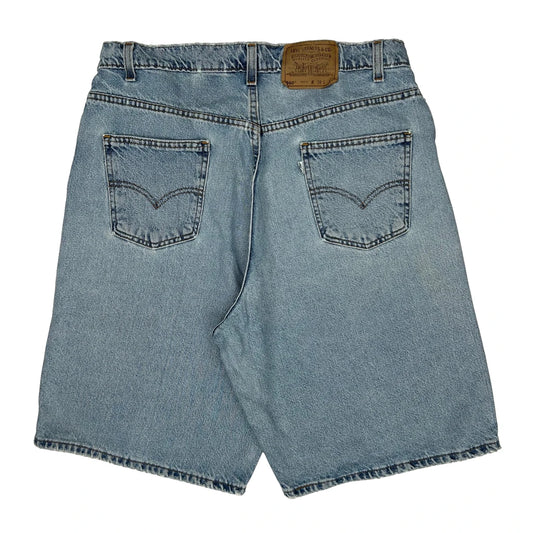 Levis 550 Baggy Denim Shorts - 35W 10L Light Wash Denim