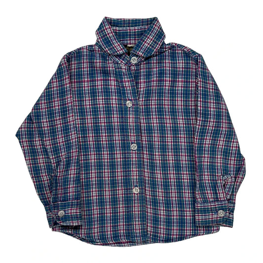 Age 4 Oshkosh Checked Flannel Shirt - XS Multicoloured Cotton
