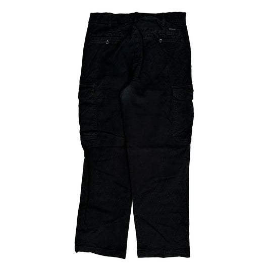 Vintage American Eagle Cargo Trousers - 30W 29L Black Cotton