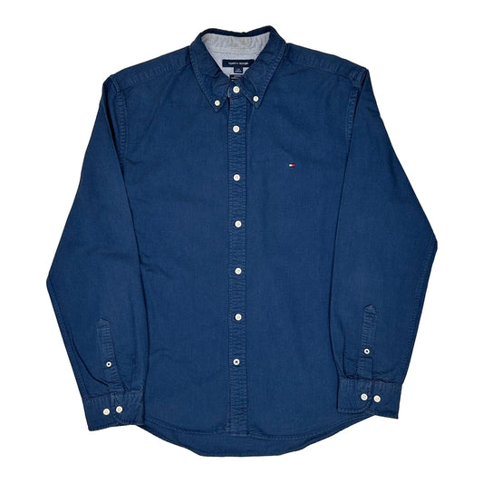 Tommy Hilfiger Shirt - Large Blue Cotton