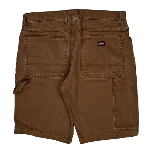 Dickies Carpenter Shorts - 35W 10L Brown Cotton