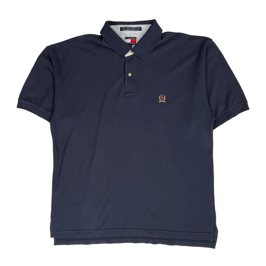 Tommy Hilfiger Polo Shirt - Large Navy Cotton
