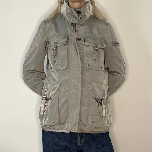 Vintage grey Peuterey Jacket - womens medium