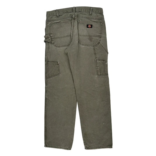Dickies Carpenter Trousers - 32W 31L Grey Cotton