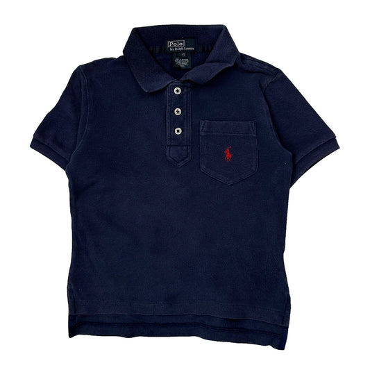Age 2 Polo By Ralph Lauren Polo Shirt - 2XS Navy Cotton