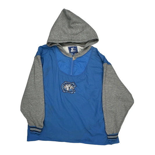 Vintage Carolina Starter Graphic Track Jacket - XL Blue Cotton Blend