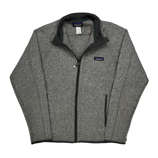 Vintage Patagonia Fleece Jacket - Small Grey Polyester