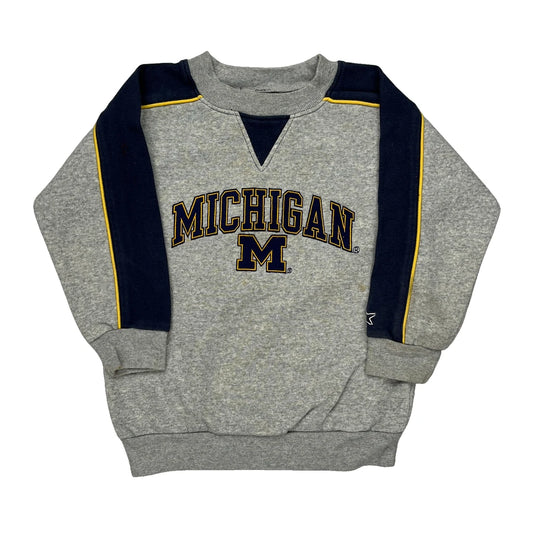 Age 3 Michigan Starter College Sweatshirt - XS Grey Cotton