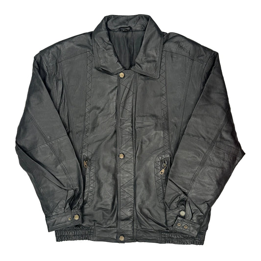 Unbranded Leather Jacket - Large Black Leather