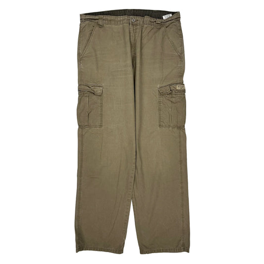 Wrangler Cargo Trousers - 36W 34L Khaki Cotton