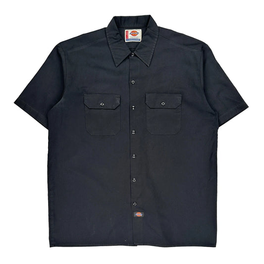 Dickies Short Sleeve Shirt - XL Black Cotton