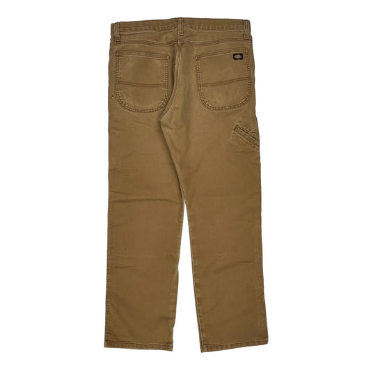 Dickies Carpenter Trousers - 32W 31L Brown Cotton