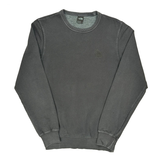 Vintage The North Face Sweatshirt - Small Grey Cotton Blend