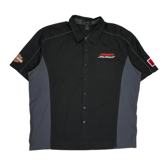 Shaganappi Motorsports Harley Davidson Graphic Shirt - 2XL Black Polyester Blend