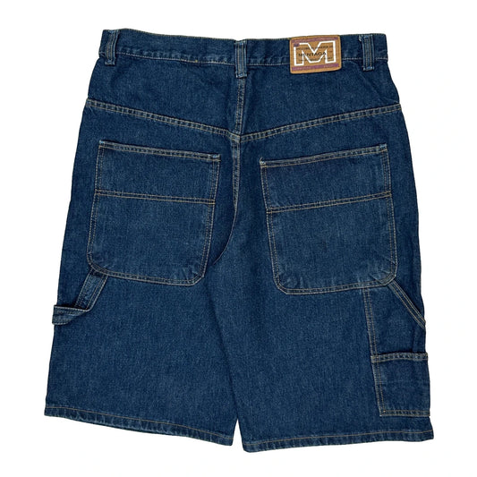Mentaga Denim Shorts - 36W 11L Blue Cotton