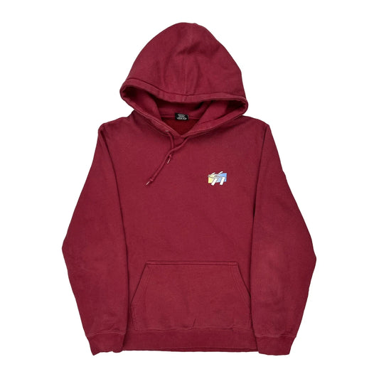 Stussy Graphic Hoodie - Medium Red Cotton