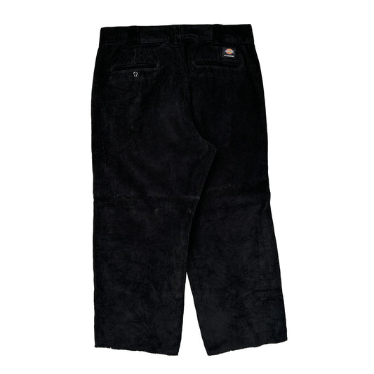 Dickies Cord Trousers - 34″ Waist Black Cotton