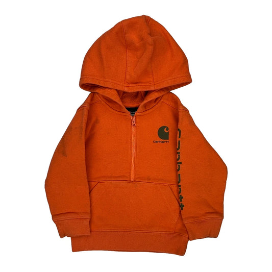 Age 2 Carhartt Hoodie - XS Orange Cotton