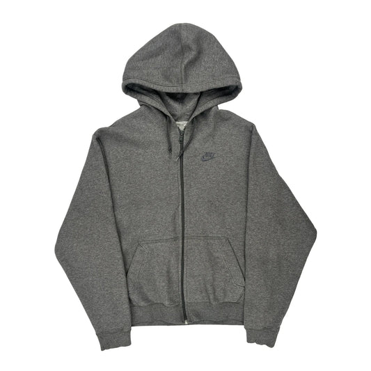 Nike Hoodie - Medium Grey Cotton Blend