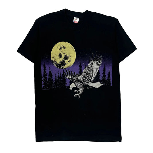 Fruit Of The Loom Single Stitch T-Shirt - Large Black Cotton