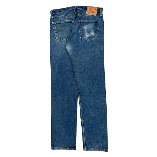 501 Levis Jeans - 32W 35L Blue Denim