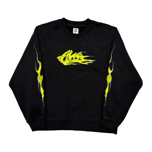 Awar Vans Graphic Sweatshirt - Medium Black Cotton