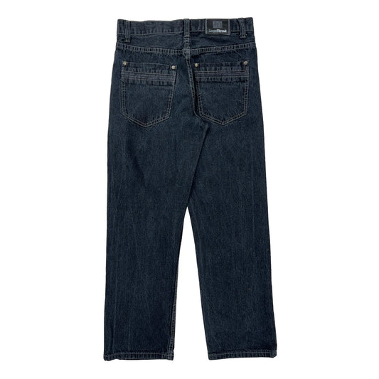 Loose Thread Hip Hop Jeans - 30W 30L Dark Wash Denim