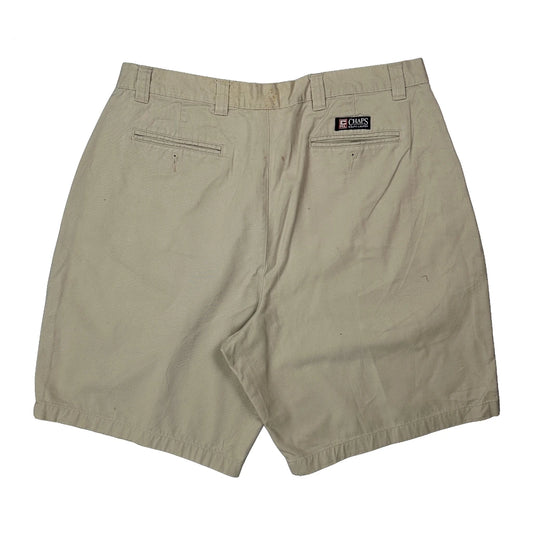 Vintage Chaps Ralph Lauren Chino Shorts - 36W 9L Beige Cotton